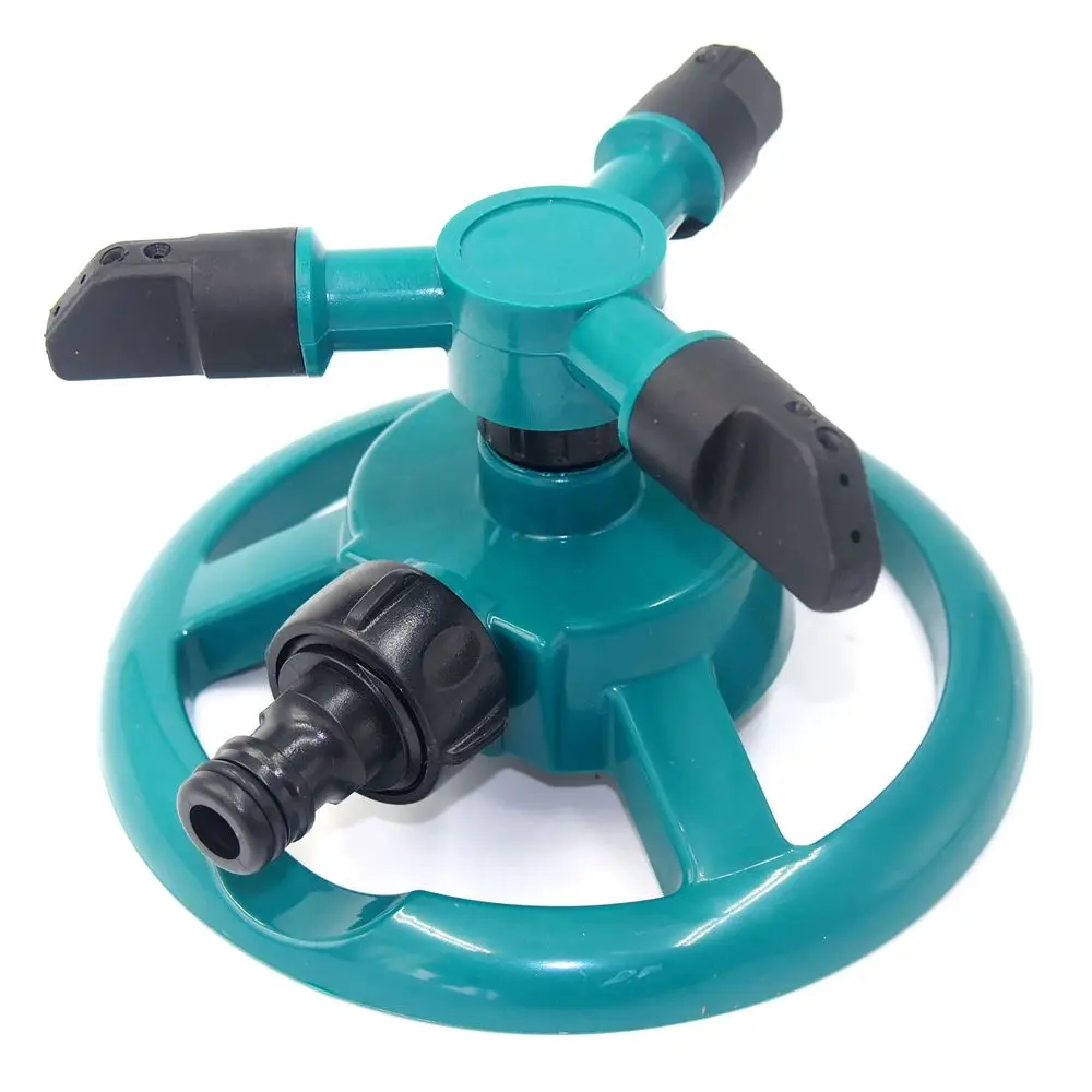 

Garden Sprinklers Automatic Watering Grass Lawn 360 Degree Fully 3 Nozzle Circle Rotating Irrigation System Garden Pipe Hose