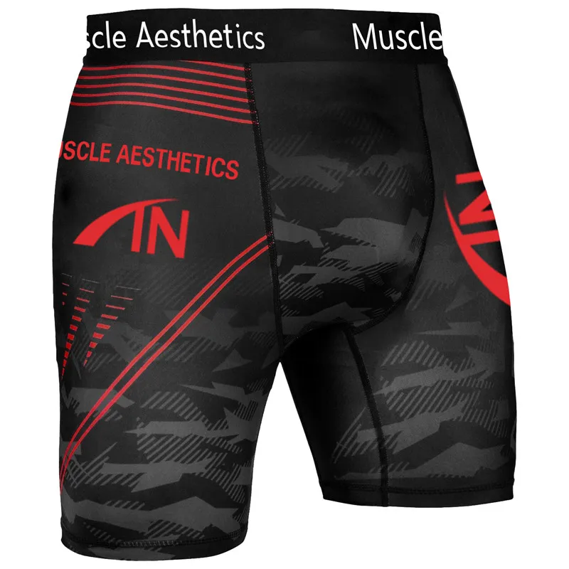 Men's Shorts Gyms Fitness Bodybuilding Joggers Workout Run Cycling Shorts High-elastic Skinny Compression Quick Drying Leggings