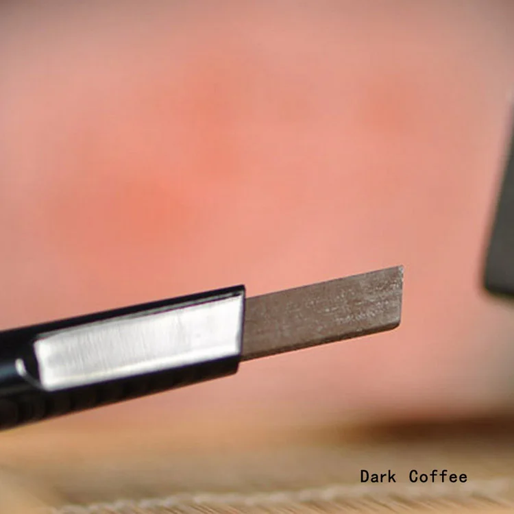 dark coffee Стиль, модный макияж, косметическая подводка для глаз, карандаш для бровей, косметические инструменты, горячая Распродажа, черный, коричневый, серый для женщин MU-178 - Цвет: dark coffee