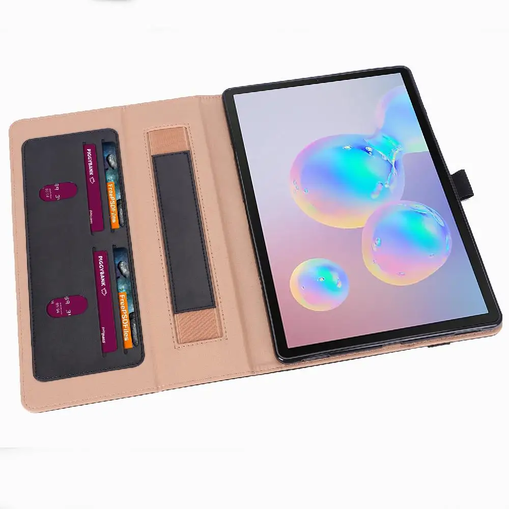 Защитный чехол для планшета в стиле ретро из искусственной кожи для samsung Tab S6 T860 T865 с отделением для карт и функцией сна