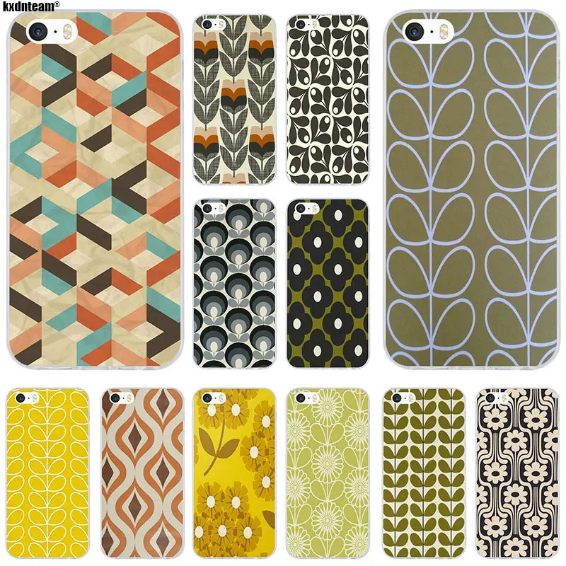 Orla Kiely Art чехол для iPhone X 8 7 6 6s Plus 5 5S SE 5C 4 4S мягкий силиконовый прозрачный из