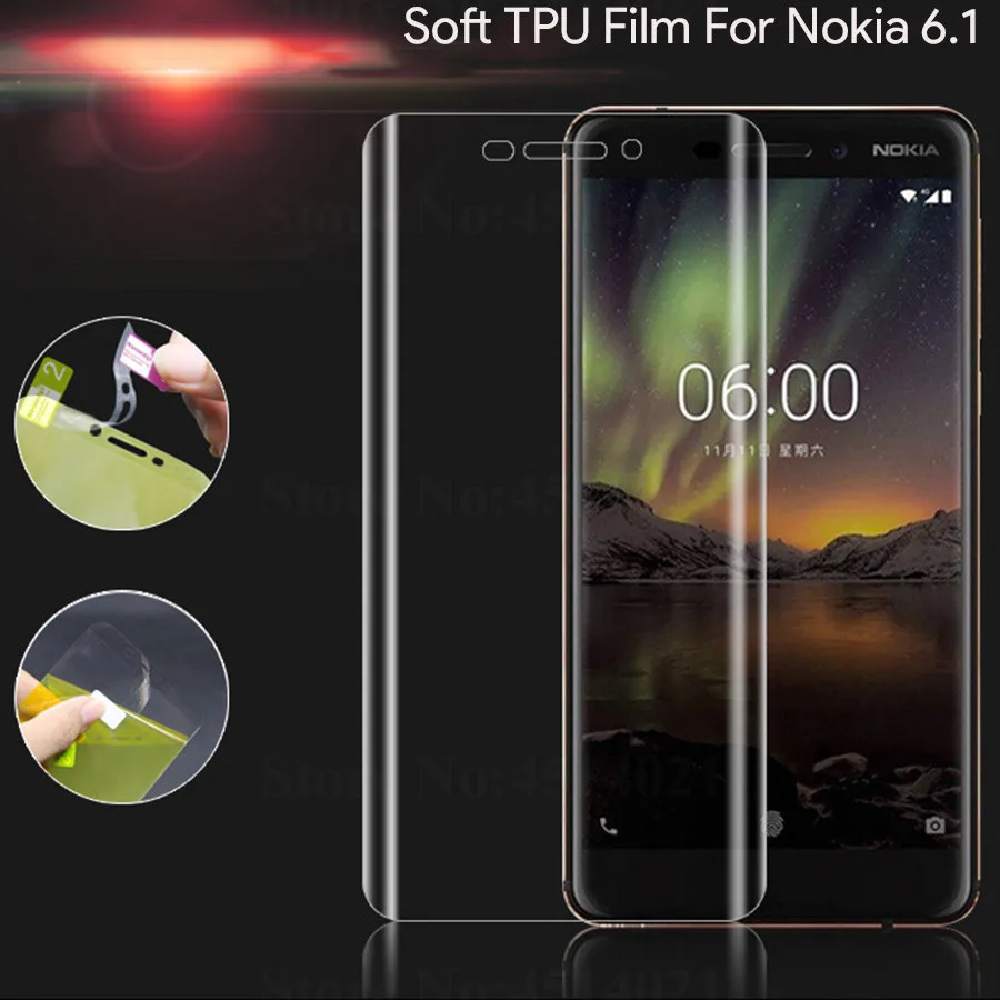 20D полный защитный мягкий гидрогель пленка для Nokia 7,1 6,1 5,1 3,1 2,1 7 plus 8,1 8 Sirocco 6 ТПУ Экран из закаленного стекла(не Стекло