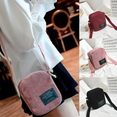 Women Corduroy Flap Bag Single Shoulder Bags Ladies Fashion Soild Color Casual Mini Crossbody Bag 5 Colors crossbody bag