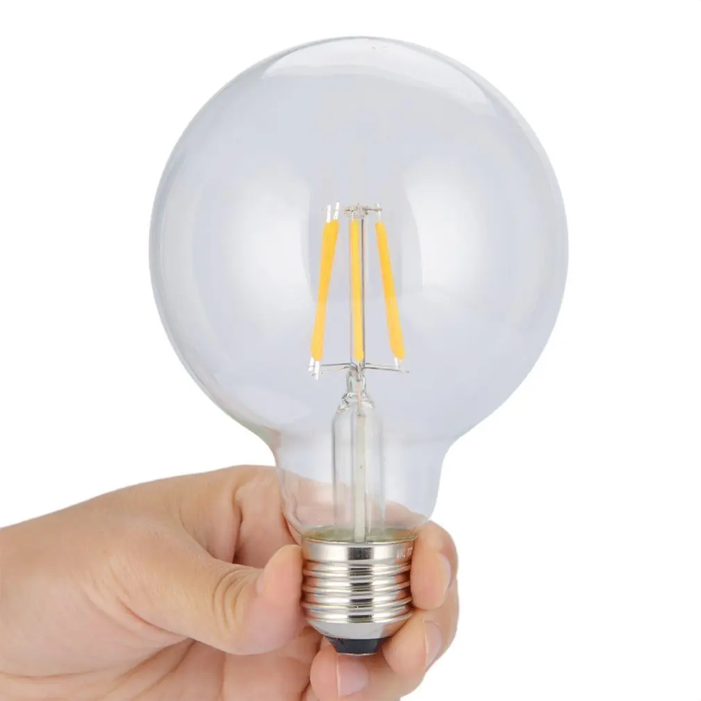 

E27 Edison Light Bulb Vintage Style 4W Imitation Tungsten Filament Bulb LED Lamp Warm Yellow Light For Indoor Home Decor G95 G80