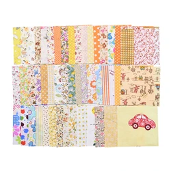 50PCS Floral Cotton Fabric Squares for Quilting and Crafting (B01 - 50PCS)