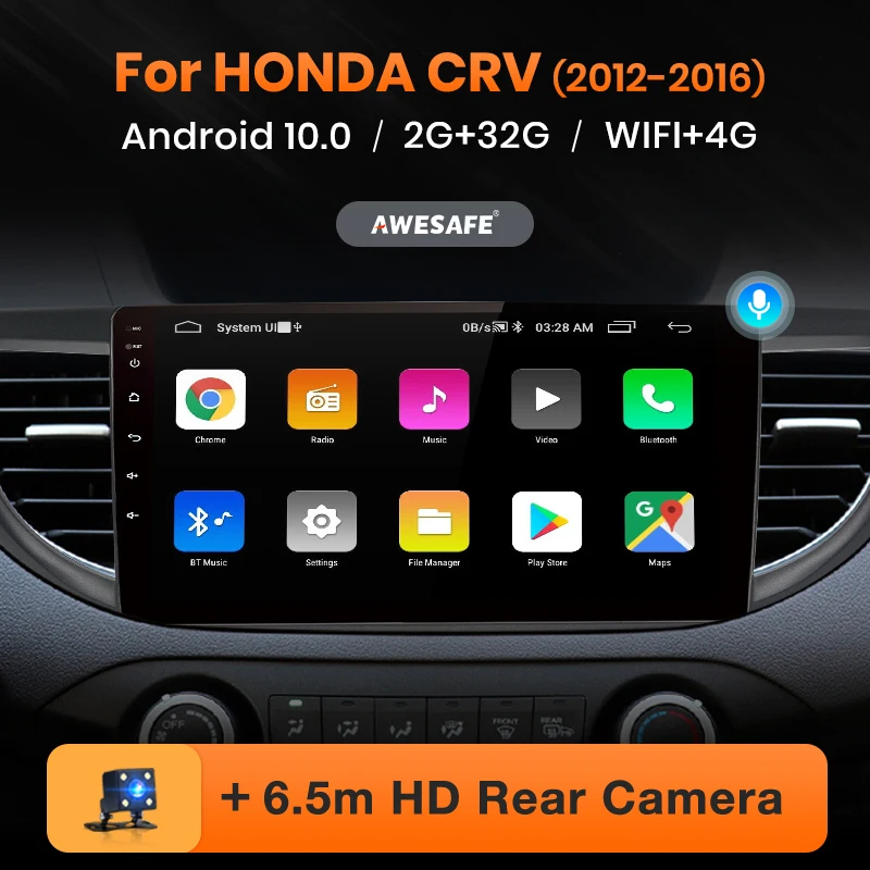 AWESAFE PX9 для Honda CRV CR V 2012 2013 2014 2016 автомобильное радио мультимедийный видеоплеер GPS No