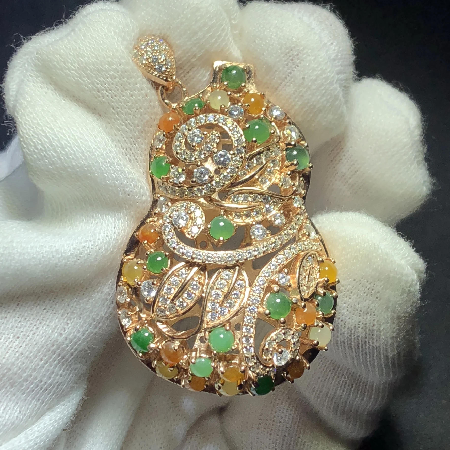 

Fine Jewelry Pure 925 Sterling Silver Natural Burmes Jade Gemstones Jadite Pendant Necklace Fine Pendants Necklaces