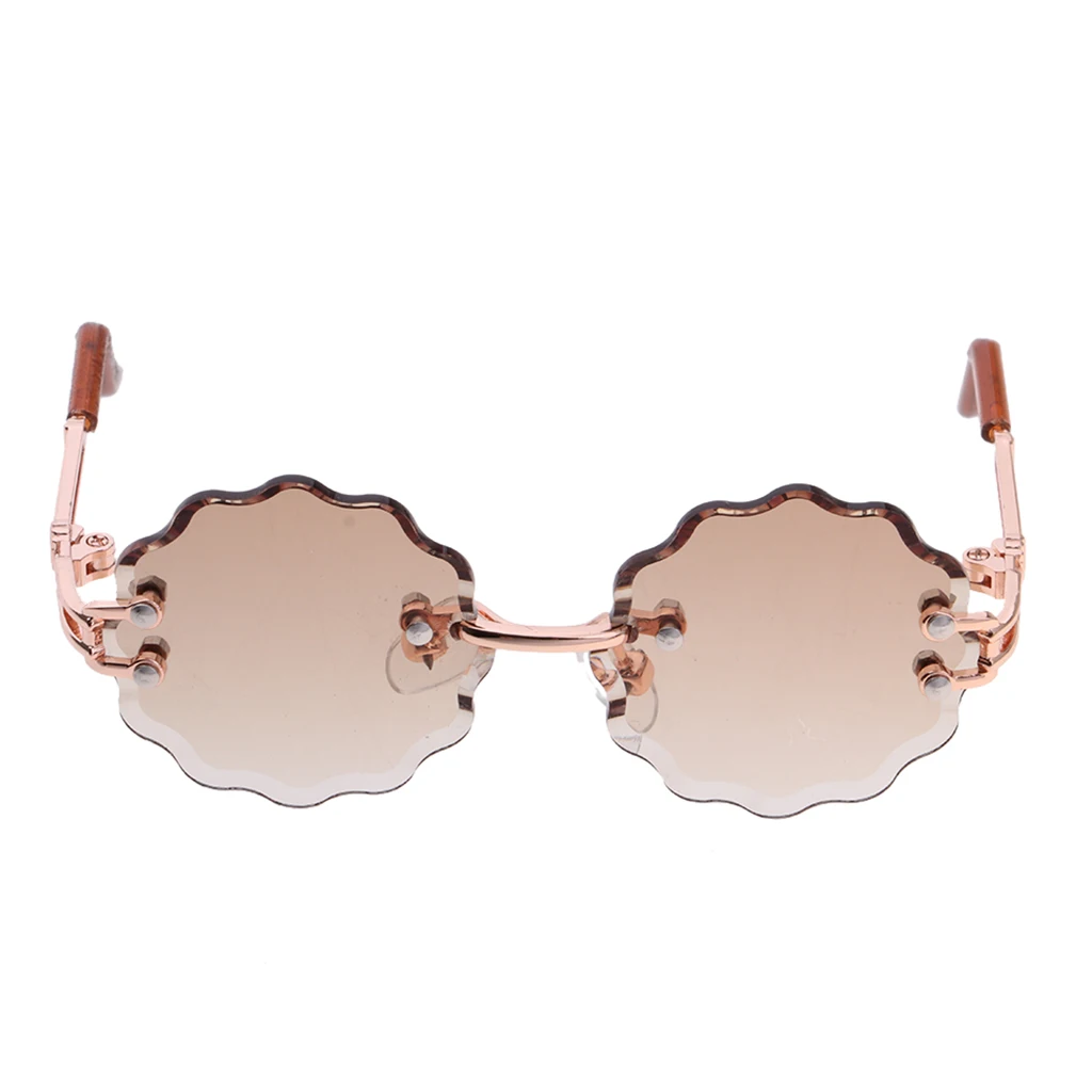 12 дюймов модная кукольная одежда аксессуар металлическая оправа очки волнистые