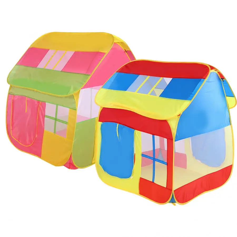 Kid Tent House Princess Castle Present Hang Flag Children Teepee Play Tent Birthday Christmas Gift Indoor Outdoor Kids House