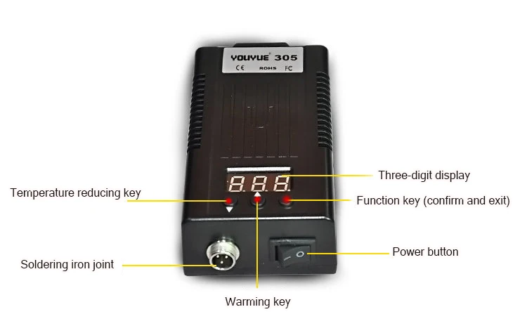 UYUE 305 с T12 паяльник станция внутренний нагрев сварочный инструмент портативный Паяльник Мини паяльная станция нагревается