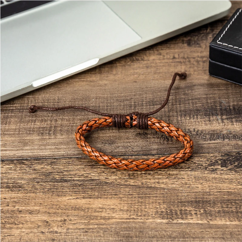 Pack Steel Watch and Woven Bracelets - 5 Pcs