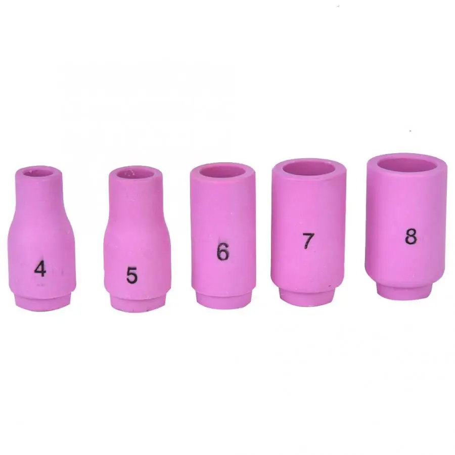 Welding Accessories 40Pcs TIG Welding Torch Accessories Heat Resistant Glass Cup Collets Alumina Nozzle Fittings Flamethrower
