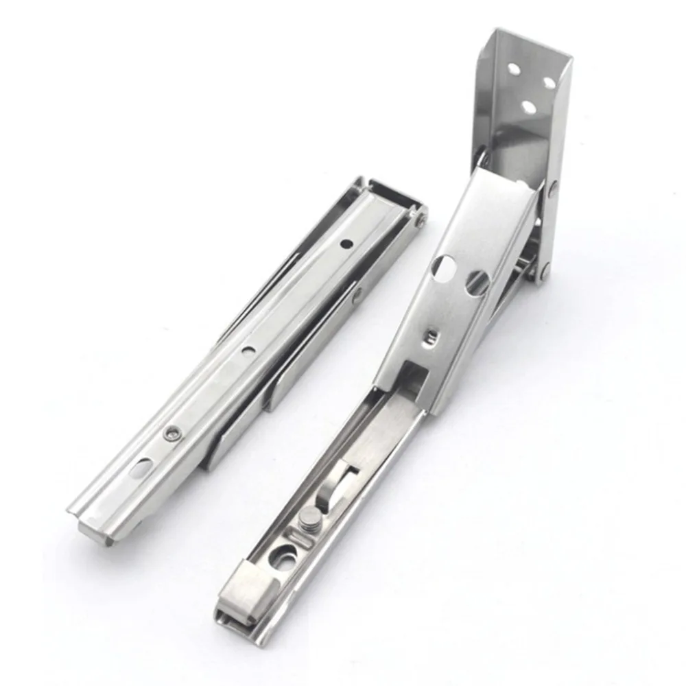 2x Folding Metal Shelf Bracket L Shape Thickened Corner Brace Shelf Right Angle Bracket DIY Wall Mounted Rack Plank Supporter
