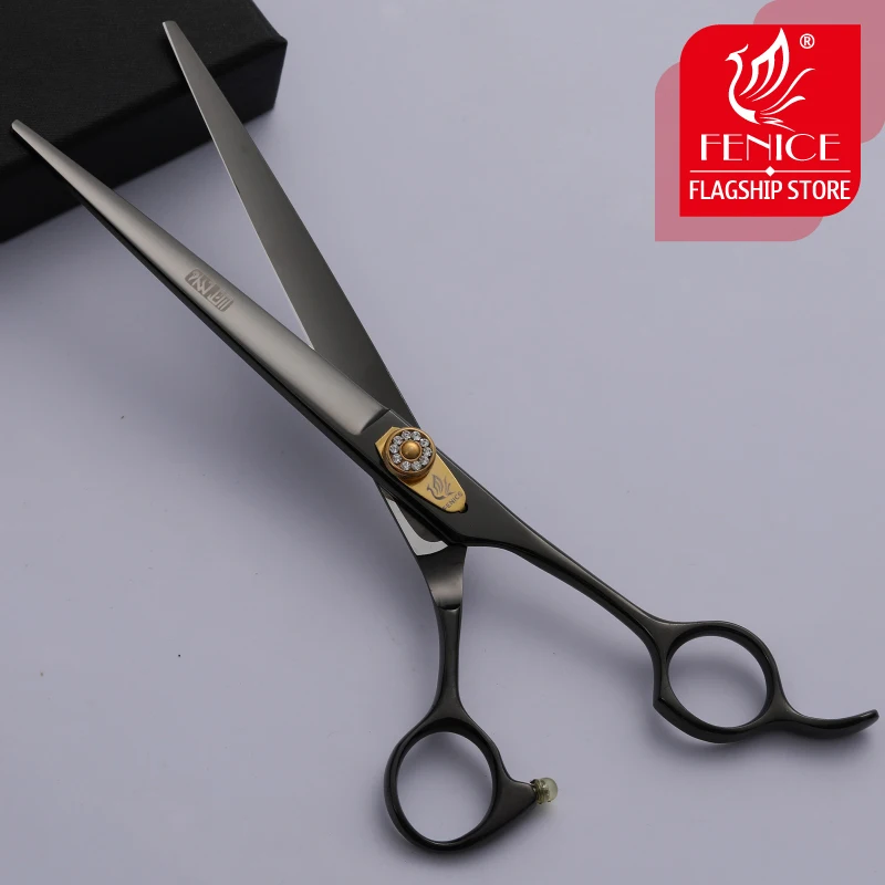 Fenice 7.0/7.5/8.0 inch Dog/Cat Hair Cutiing Tools 애완 동물 정리 스트레이트 트리밍 전단 가위