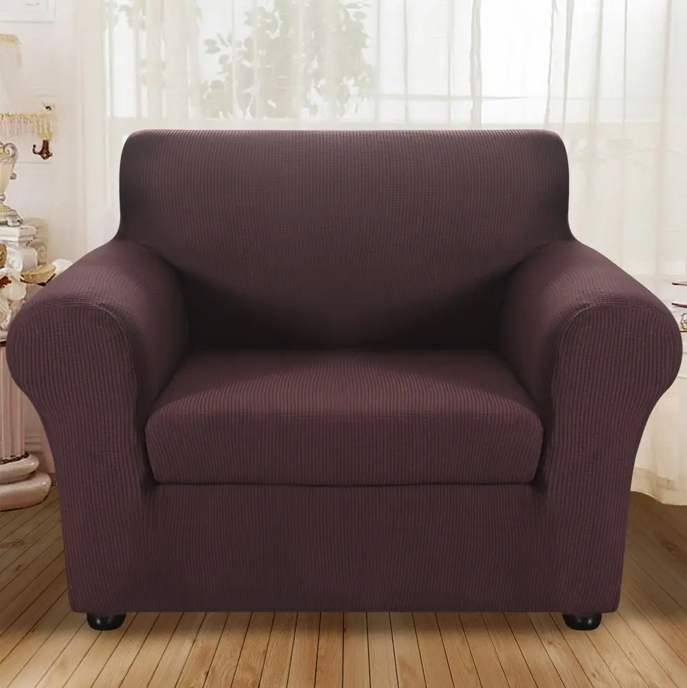 Solid Color Jacquard Stretch Sofa Covers Stretch Elastic Sectional Throw Couch Corner Cover Cases for Furniture Armchairs Decor