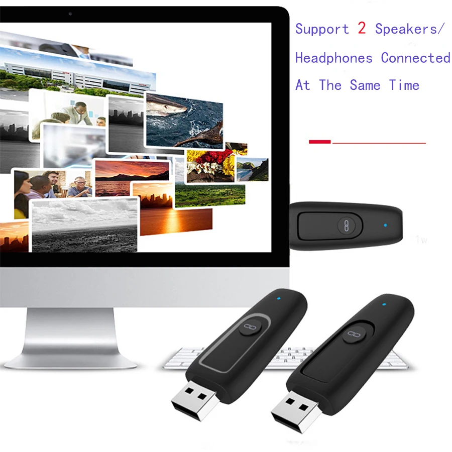 USB Bluetooth передатчик AptX LL Bluetooth 5,0 адаптер стерео 3,5 мм Aux Jack аудио беспроводной адаптер для ПК ТВ динамик