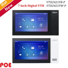 Dahua видео интеркомы IP цифровой " TFT сенсорный экран Поддержка 8 ГБ sd-карты и POE VTH2421FB-P VTH2421FW-P дверной звонок аксессуар