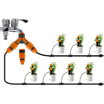 

B-LIFE Adjustable Garden Irrigation System Kits with DIY Plant Garden Hose Watering Kit Irrigation for Landscape Flower Bed