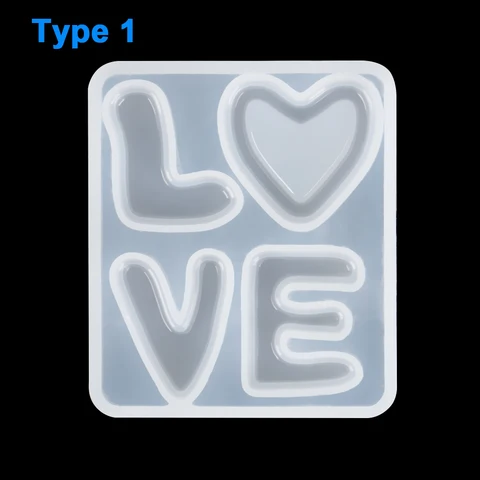Uppercase Letters Resin Mold Capital Silicone Soft Resin Mould UV Epoxy Jewelry Keychain Pendant Making Tools