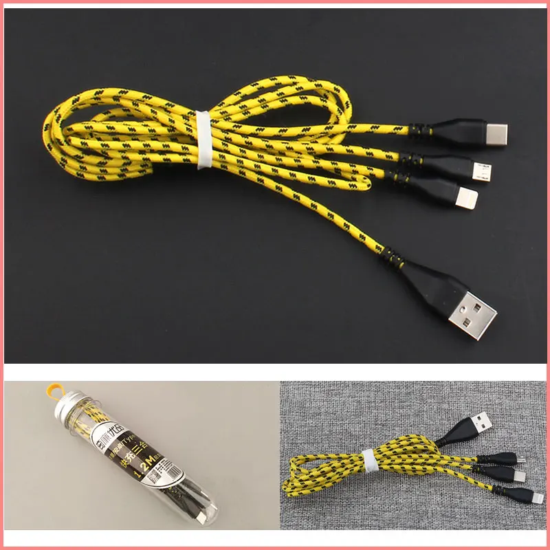 Cafele USB кабель 3 в 1 2.4A Быстрая зарядка Тип C Usb Зарядное устройство для подключения кабеля к кабелю для Xiaomi Mi9 Red rice Note 7 huawei samsung Iphoenex Xs Max