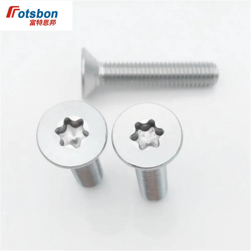 

M1.6/M2 Hexalobular Socket Countersunk Flat Head Screws Vis 304 Stainless Steel Six-Lobe Screw Bolt Machine Socke Bolts ISO14581