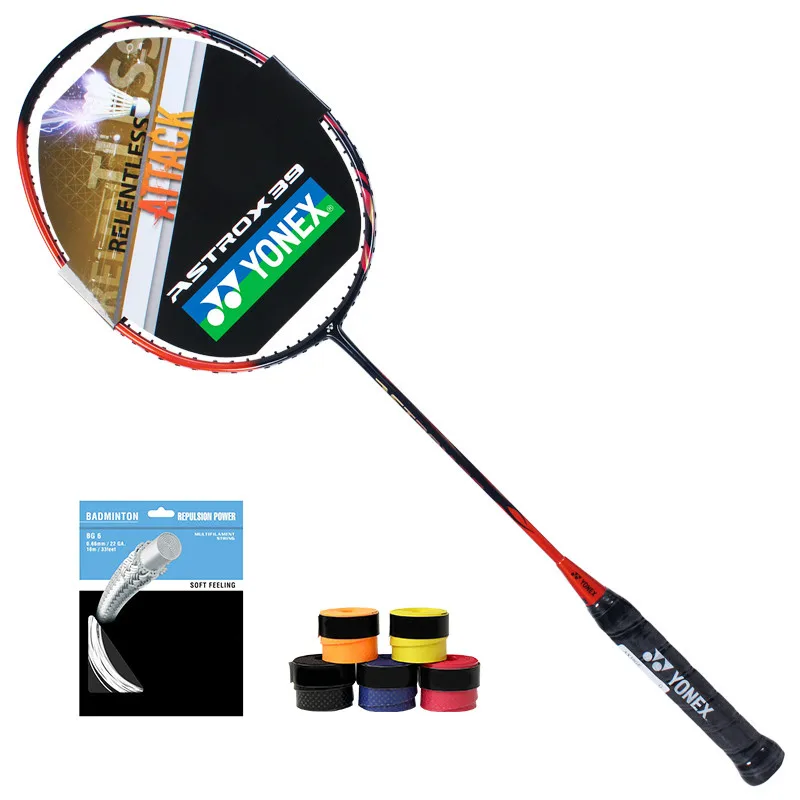 Подлинная Yonex Astorx 38d 39d наноуглеродное волокно ракетка для бадминтона с натянутым
