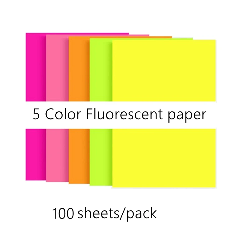 100sheets Набор бумаги для оригами, квадратная А4, детский сад, дети и дети начальной школы, ручная работа, 8 K, 5 цветов, бумага для вырезания, цветная - Цвет: 100sheets