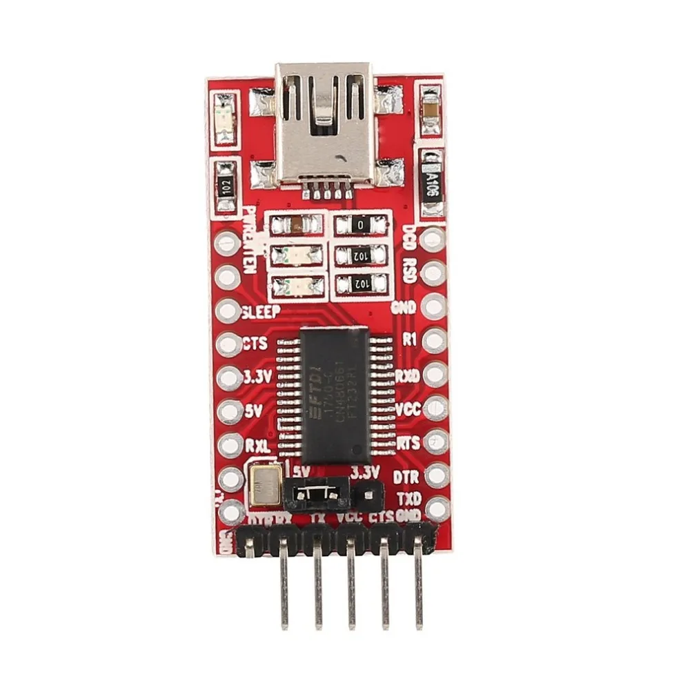 FT232RL FTDI USB to TTL Serial Adapter Module for Arduino FT232 Mini Port Support 3.3V 5V Compatibility Download Line