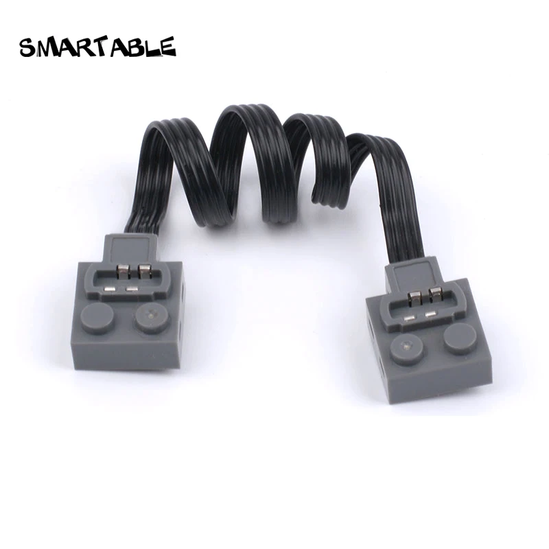 Smartable High-Tech Motor Extended Line 20CM 50CM Switch Building Blocks MOC Parts Brick Toys For Compatible 8886/8871 2pcs/lot | Игрушки и