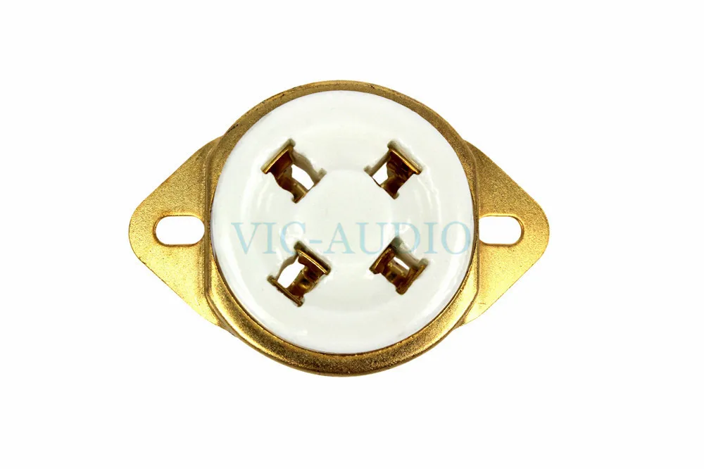 DIY Аудио 2 шт. 4 контакта электронная трубка розетка для 2A3 300B FU-811 811 101D 5Z3 вакуумная трубка керамическая розетка