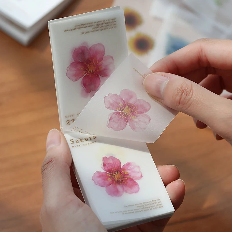 50 pieces series carry mini scrapbook materials handicraft decoration paper home school office message notepad