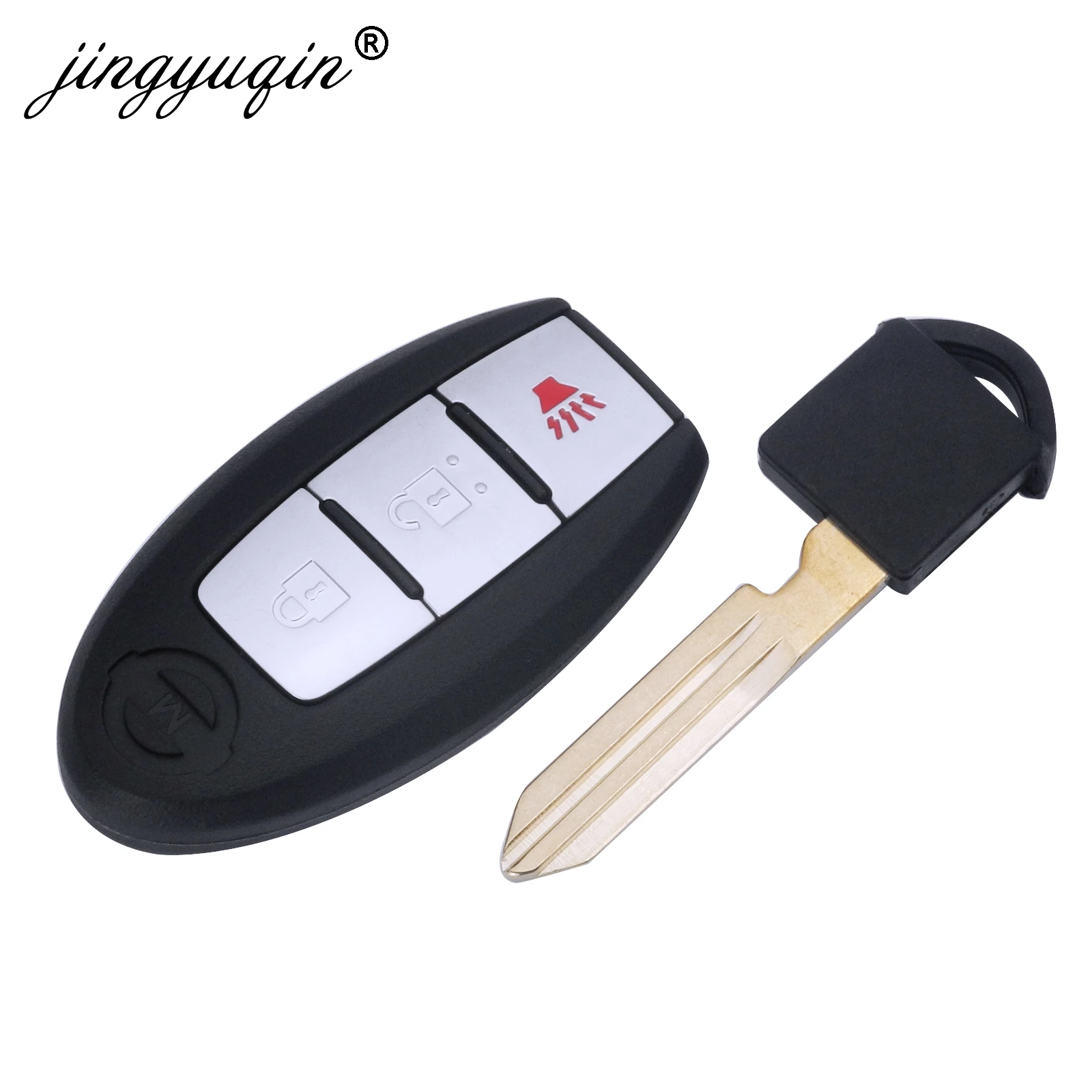 Jingyuqin 5 шт. умный дистанционный ключ для автомобиля 315 МГц ID46 чип для NISSAN March Sunny Tiida Livina Sylphy Altima Maxima 3 кнопки брелок
