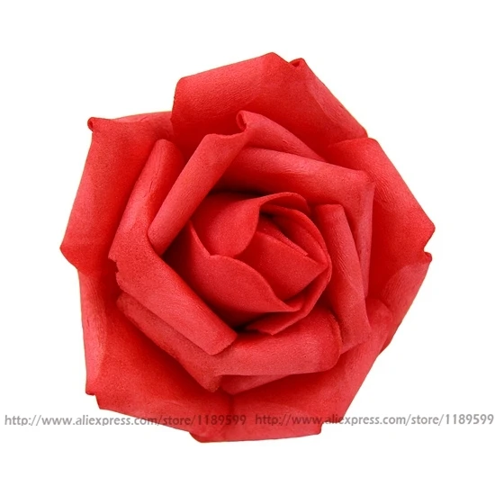dyeing red 20 шт, диаметр 7 см, искусственные поролоновые розы для дома и свадьбы, украшения, цветочные головки, целующиеся шары для свадьбы, разные цвета - Цвет: dyeing red