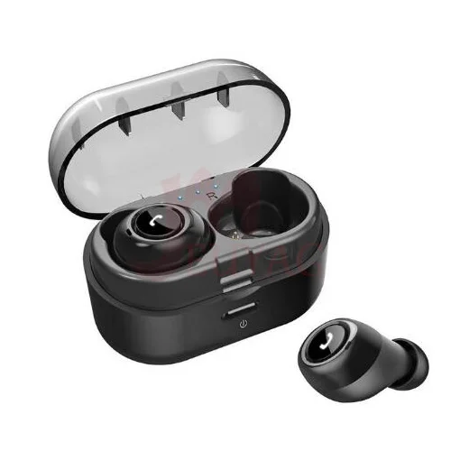 black MEUYAG мини беспроводные Bluetooth наушники 3D стерео звуковая гарнитура спортивные наушники с двойным микрофоном и зарядным устройством - Цвет: black