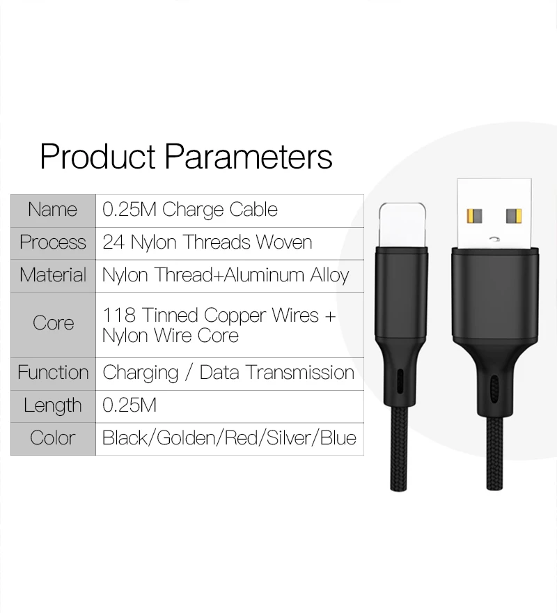 25 см короткий, для зарядного устройства кабель для передачи данных Micro usb type C кабель для освещения для iPhone X samsung huawei быстрая зарядка банк питания Кабели для телефонов