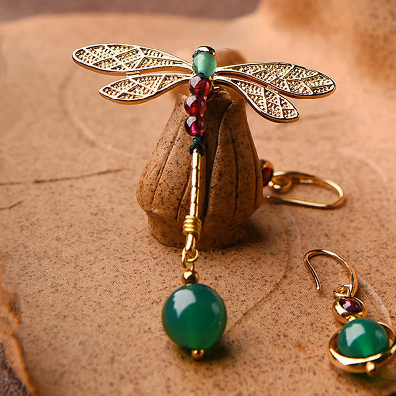 

Fashion Asymmetric Earrings Personality Retro Temperament Earrings National Style Aesthetic Earrings Vintage Earrings