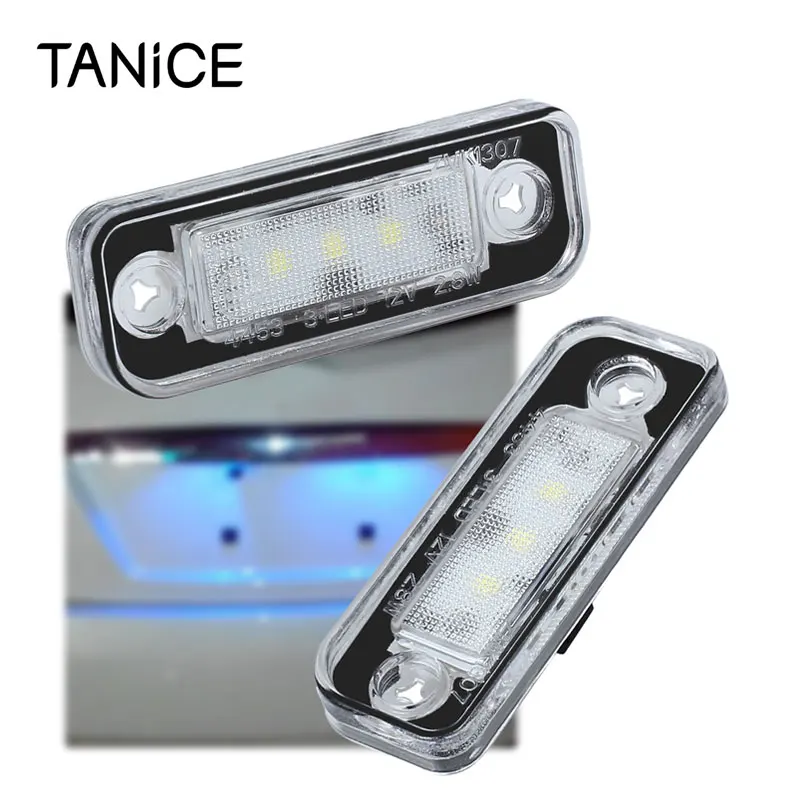 TANiCE 2 шт. светильник номерного знака 3 SMD светодиодный для Mercedes Benz SLK R171 S203 W211 S211