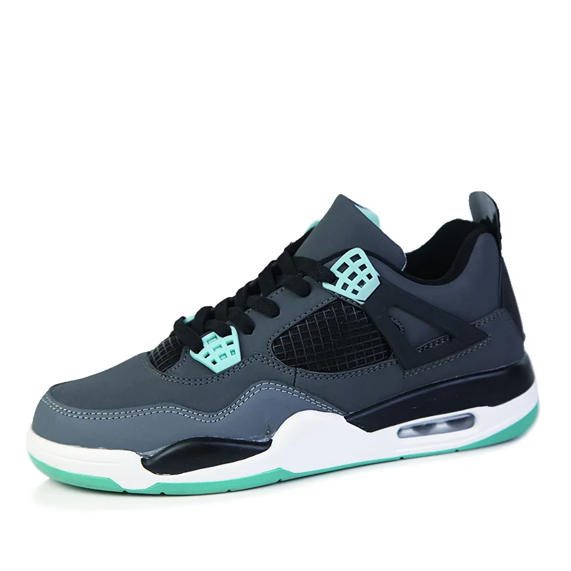 Gray Green Лидер продаж, баскетбольные кроссовки Jordan на платформе с воздушной подошвой, Мужские дышащие кроссовки, дешевые мужские кроссовки Jordan в стиле ретро, Кроссовки zapatillas baloncesto - Цвет: Gray Green