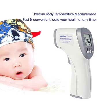

1PC Non-contact Body Thermometer Baby Adult Ear Forehead Digital Thermometer Temperature Meter Digital Bady Thermometer Purple