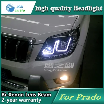 

Car Styling for Toyota Prado Headlights 2010 2011 Prado Headlight LED Headlight DRL Lens Double Beam HID Xenon Car Accessories