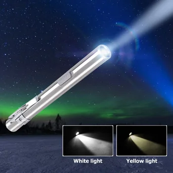 

USB Charging LED Flashlight Pen Light Mini Clip Pocket Nursing Lamp LED Flashlight Torch Lumens Lamp Pocket Light
