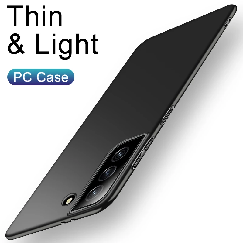 s22 ultra case Ultra Thin Hard Case For Samsung Galaxy S20 Fe S21 Note 20 Ultra 9 8 10 S9 S8 Plus S10e Lite Matte Solid Color Back Case Cover cheap galaxy s22 ultra case