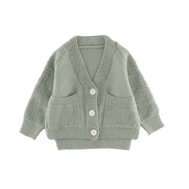

DFXD Big Girls Long Sleeve Knitted Sweater Coat 2019 Autumn Single-breasted Cardigan Korean Girls Sweaters 3-12Yrs Kids Clothes