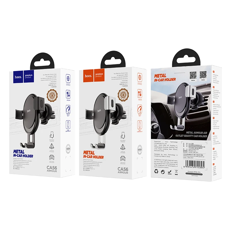 Hoco Windshield Car Phone Holder For iPhone 12 Pro Max Phone Mounting Suction Cup Bracket