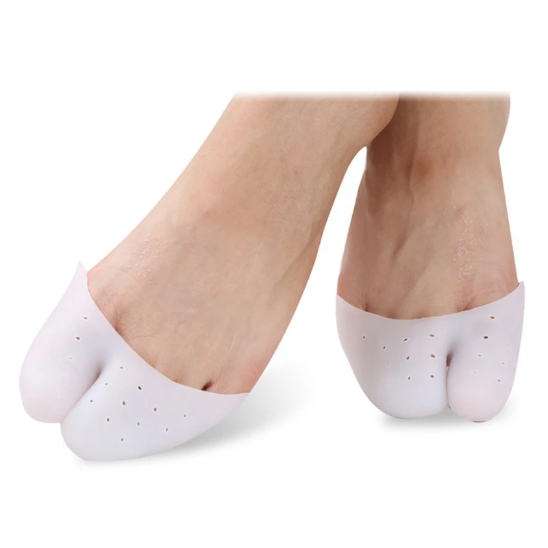 1/2Pair Forefoot Cushion Pads Silicone Gel Toe Finger Cover Protector Pain Relief Gel Insoles Pads for Feet Ballet Foot Care