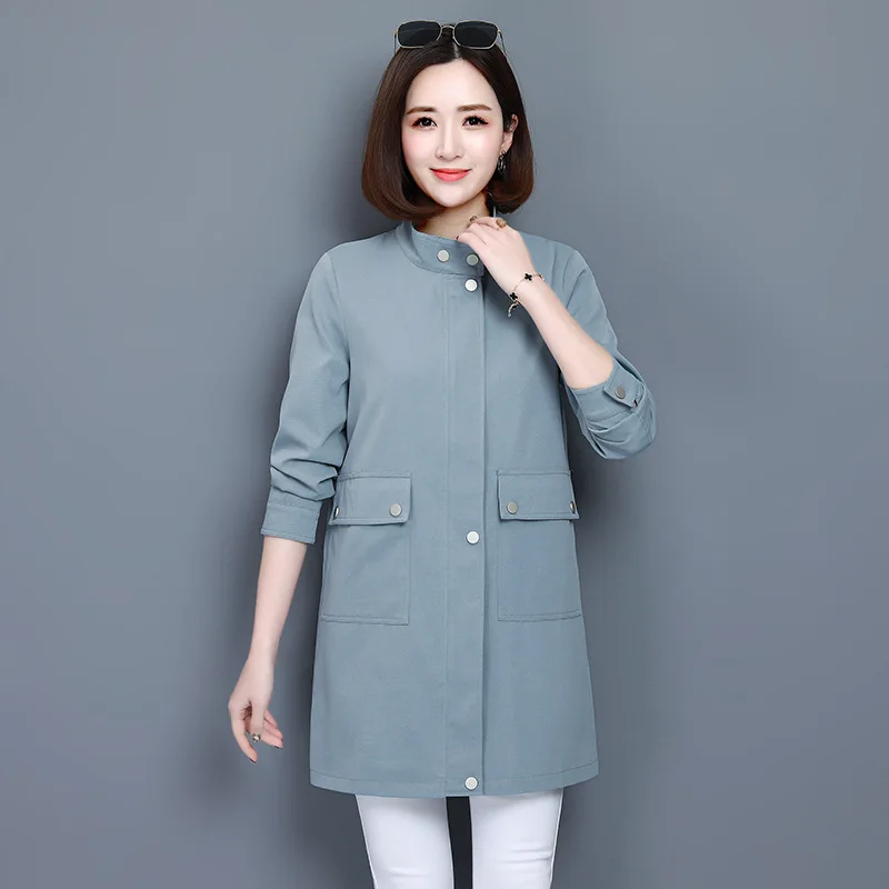 

Trench Coat Women's Mid-length Korean-style Spring And Autumn 2019 New Style British-Style Jacket