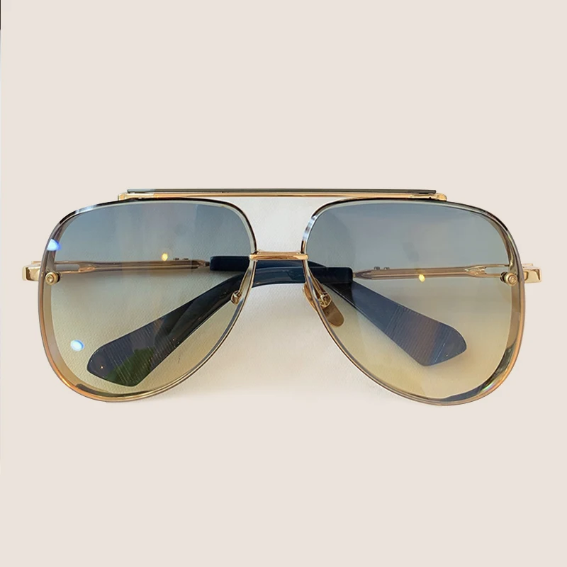 Высококачественные солнцезащитные очки пилота для мужчин gafas de sol hombre брендовые дизайнерские Роскошные ретро солнцезащитные очки для мужчин - Цвет линз: No.6 Sunglasses