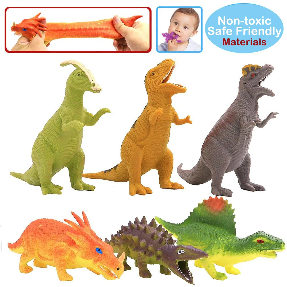 Динозавр Юрского периода мир модель животного 8 &quotрезиновые динозавра пищевой