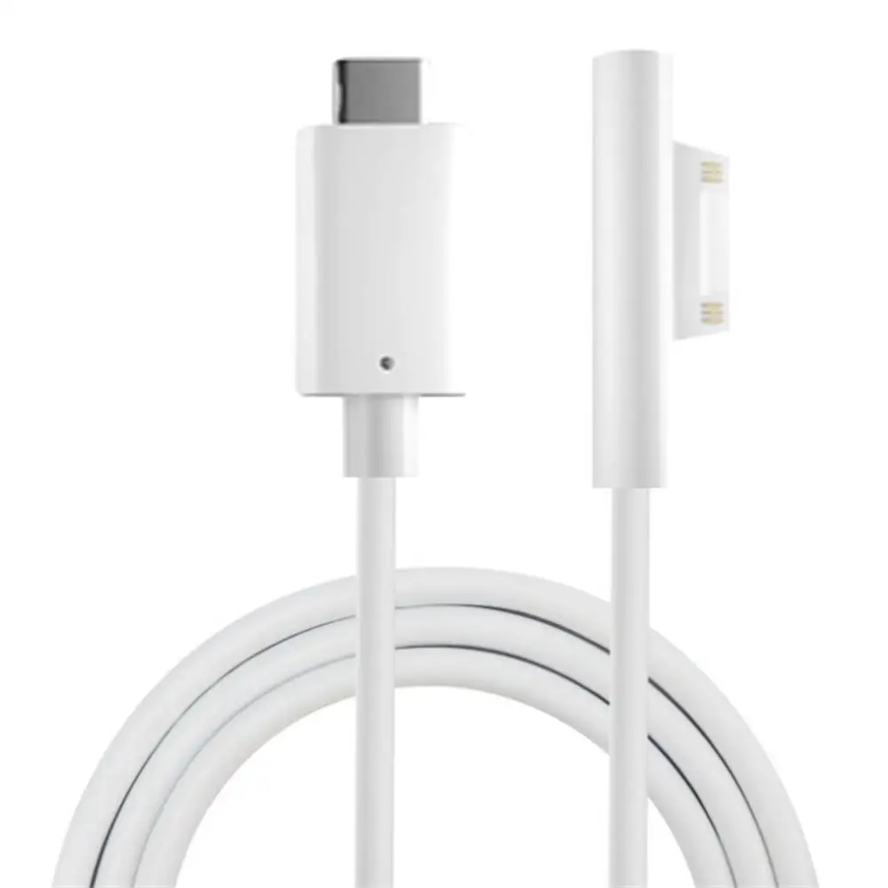 Besegad, 1,5 м, 15 в, usb type-C, Кабель-адаптер для зарядки, шнур, домашнее настенное зарядное устройство для планшета microsoft Surface Pro 6 5 4 3