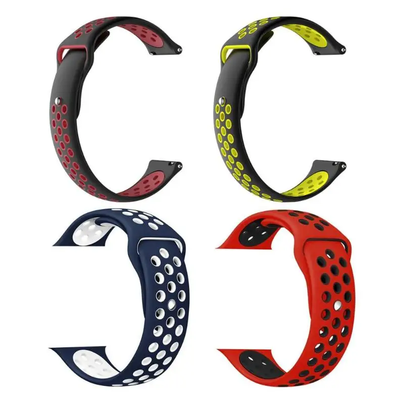 Мягкий силиконовый ремешок для часов для Huami/Ticwatch/samsung ремешки для часов Спортивные сменные часы